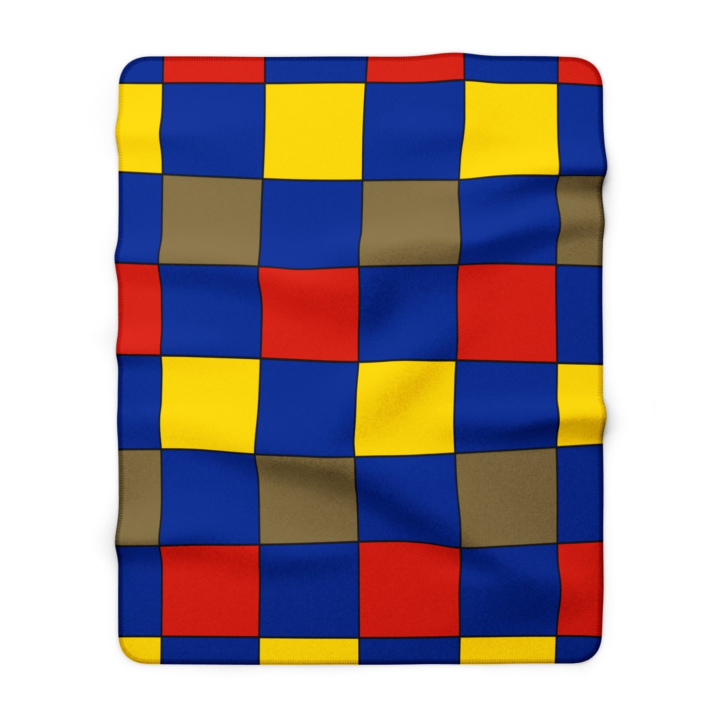 Moldova Retro Check Blanket Throw