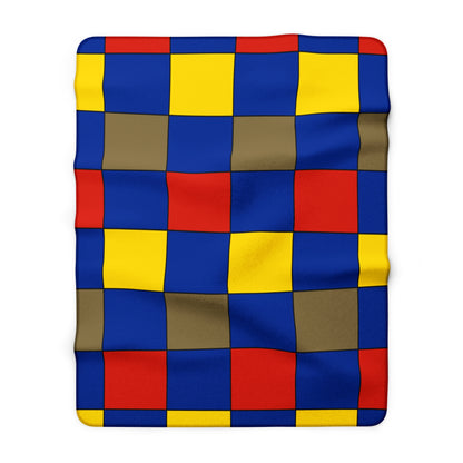 Moldova Retro Check Blanket Throw