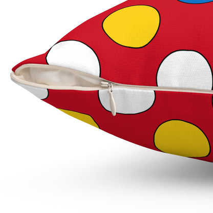 Antigua And Barbuda Retro Polka Dots Cushion Pillow