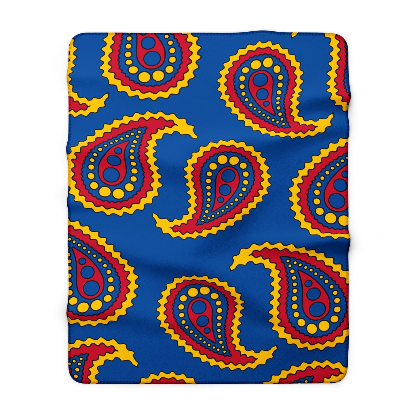 Aland Islands Retro Paisley Blanket Throw