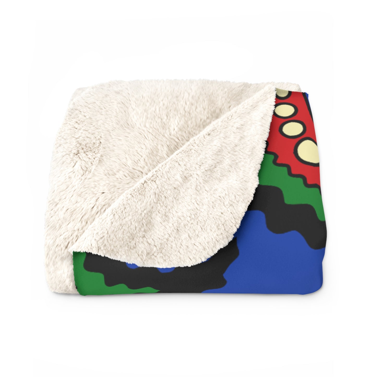 South Sudan Retro Paisley Blanket Throw