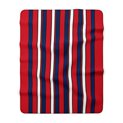 Lao Peoples Democratic Republic Retro Stripes Blanket Throw