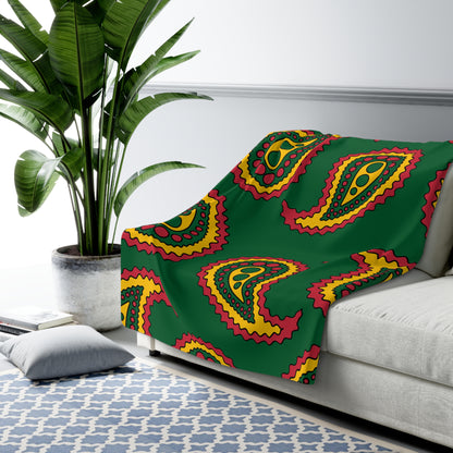 Mauritania Retro Paisley Blanket Throw