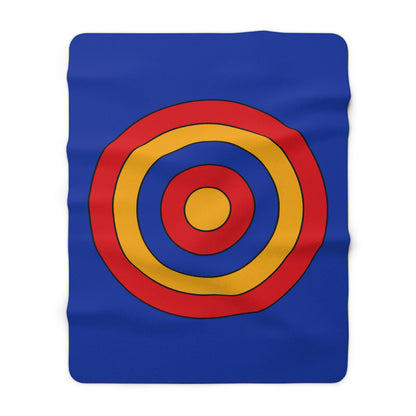 Armenia Retro Target Blanket Throw