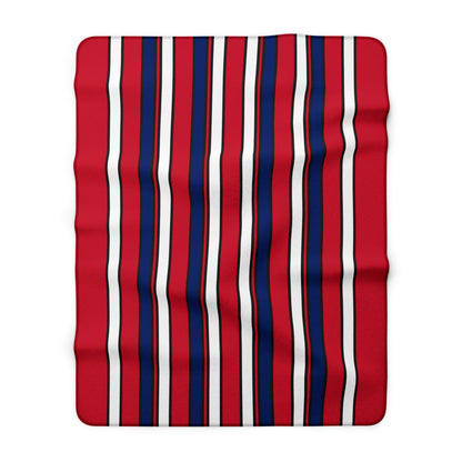United Kingdom (UK) Retro Stripes Blanket Throw