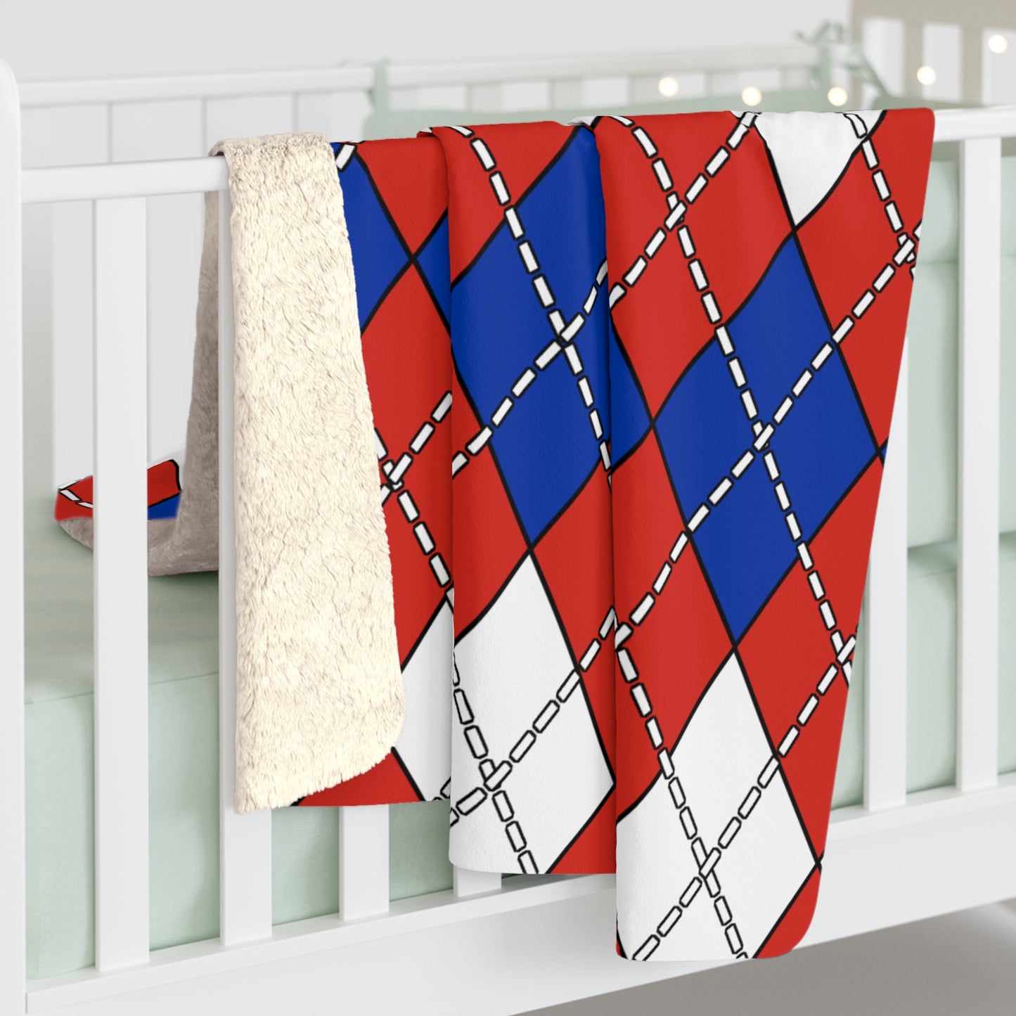 Chile Retro Argyle Blanket Throw