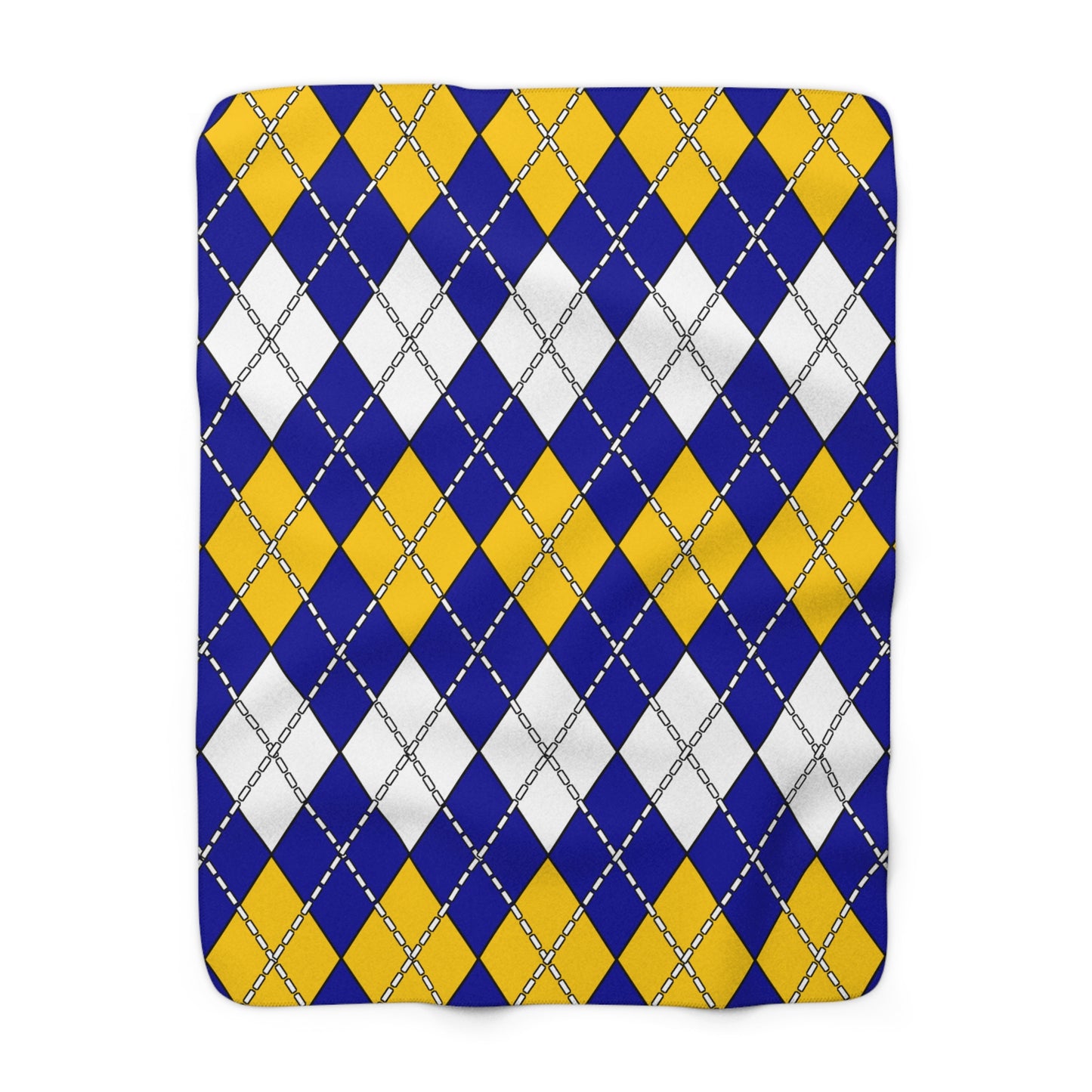 Bosnia And Herzegovina Retro Argyle Blanket Throw