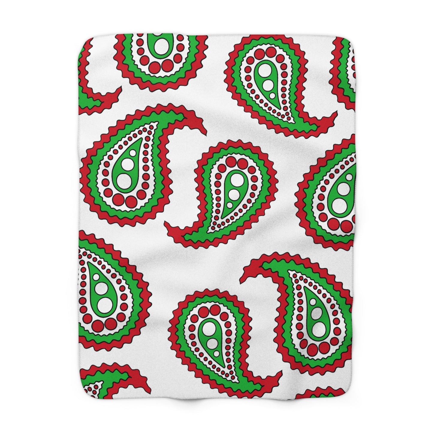 Burundi Retro Paisley Blanket Throw