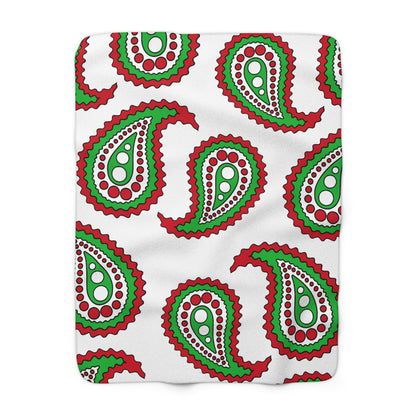 Burundi Retro Paisley Blanket Throw