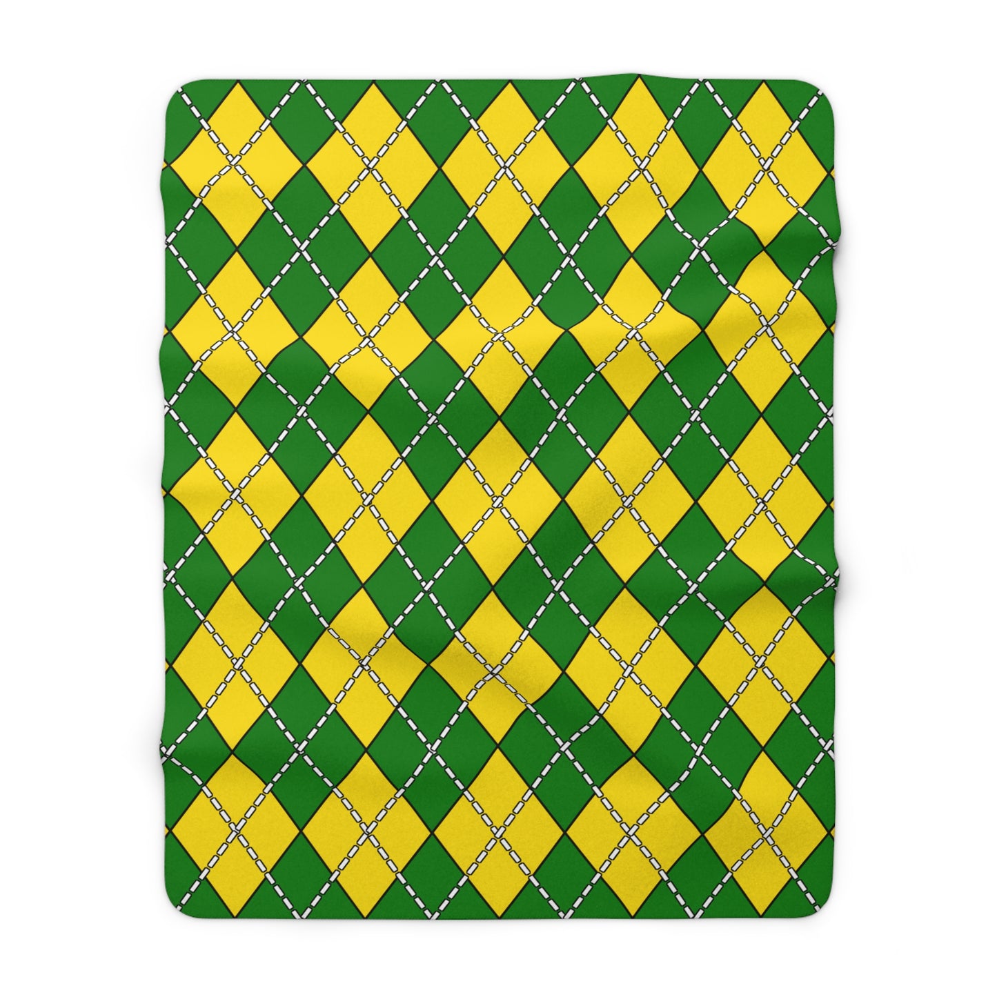 Cocos Islands Retro Argyle Blanket Throw