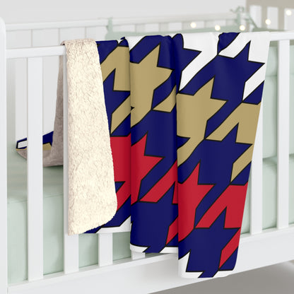 Saint Helena Retro Houndstooth Blanket Throw