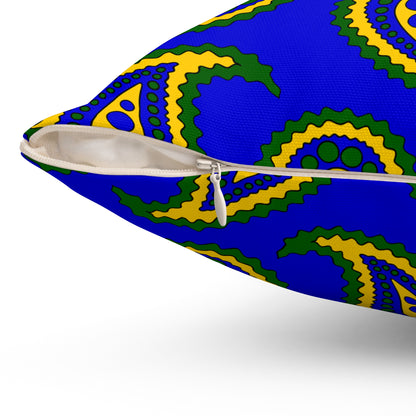 Solomon Islands Retro Paisley Cushion Pillow