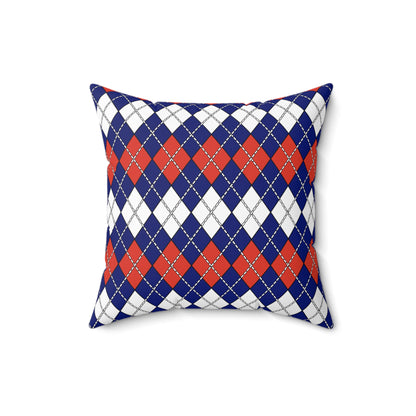 Cabo Verde Retro Argyle Cushion Pillow
