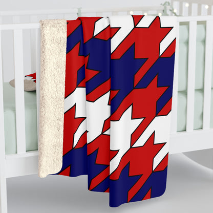 Liberia Retro Houndstooth Blanket Throw