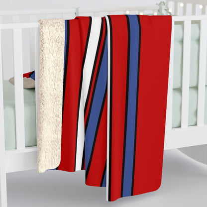 Democratic Peoples Republic Of Korea Retro Stripes Blanket Throw