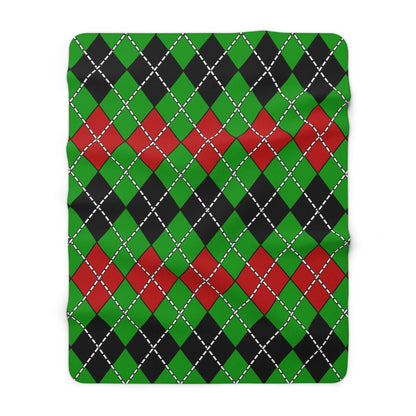 Afghanistan Retro Argyle Blanket Throw