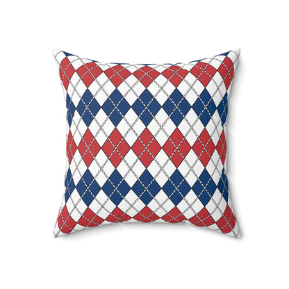 Serbia Retro Argyle Cushion Pillow