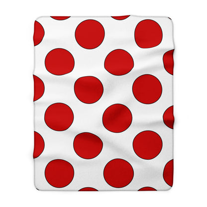 Northern Ireland Retro Polka Dots Blanket Throw