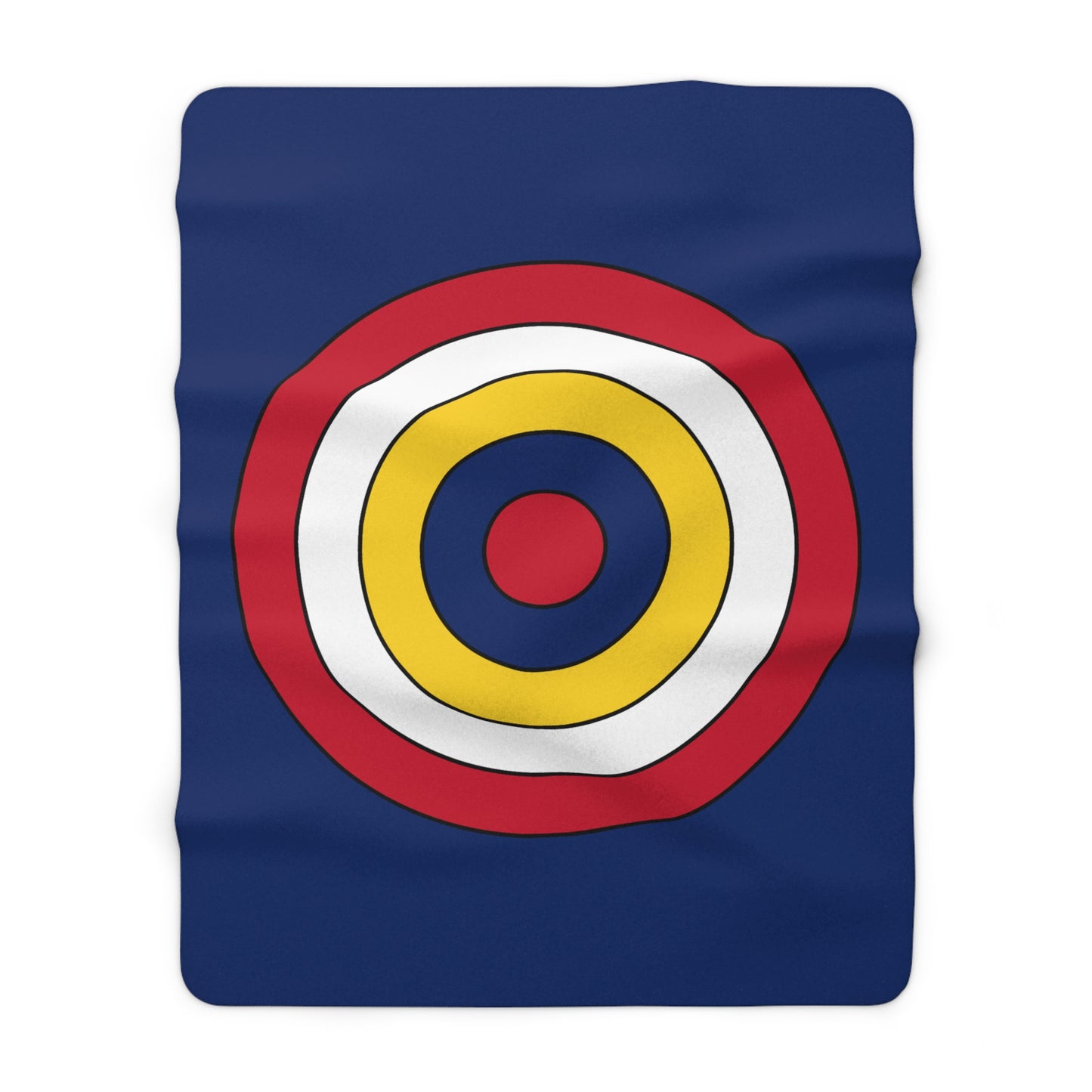 Turks And Caicos Islands Retro Target Blanket Throw