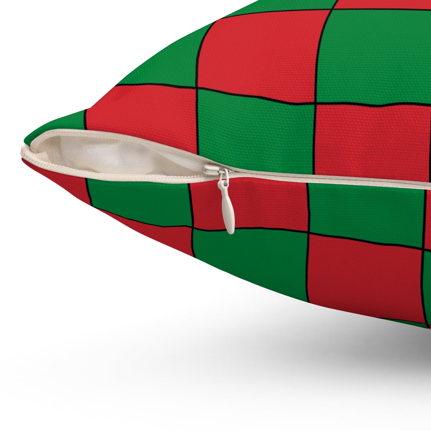 Turkmenistan Retro Check Cushion Pillow