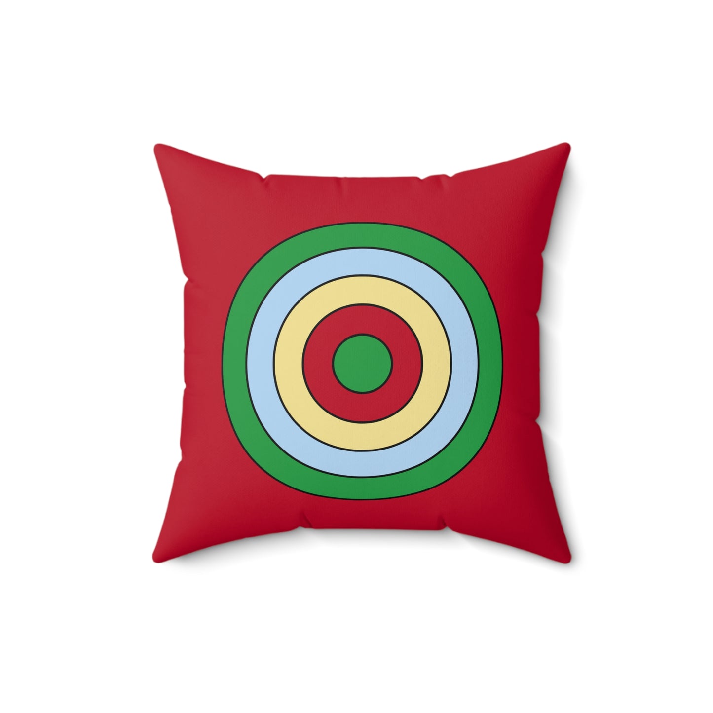 Eritrea Retro Target Cushion Pillow