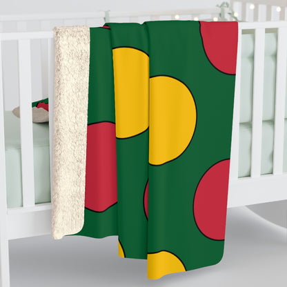 Mauritania Retro Polka Dots Blanket Throw