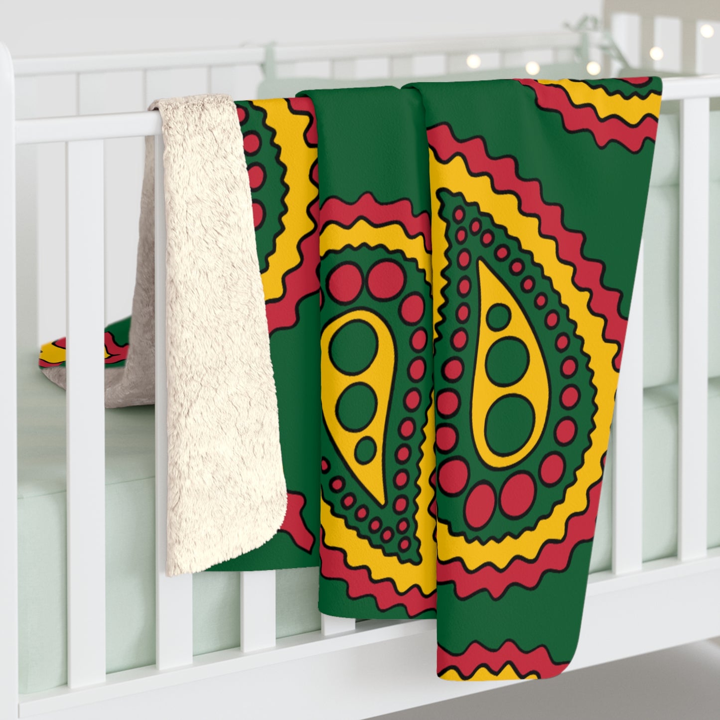Mauritania Retro Paisley Blanket Throw