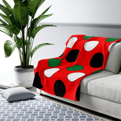United Arab Emirates Retro Polka Dots Blanket Throw
