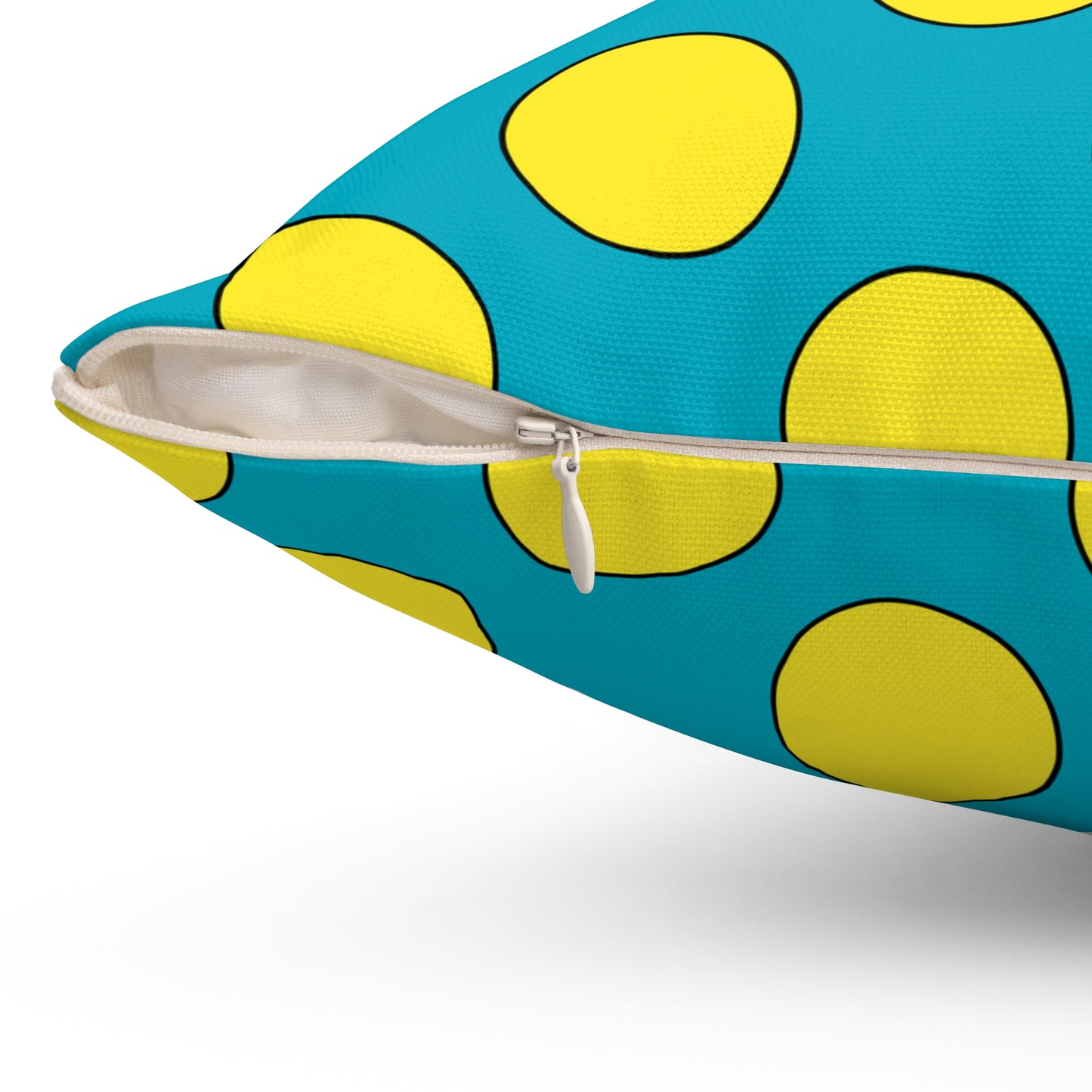 Kazakhstan Retro Polka Dots Cushion Pillow