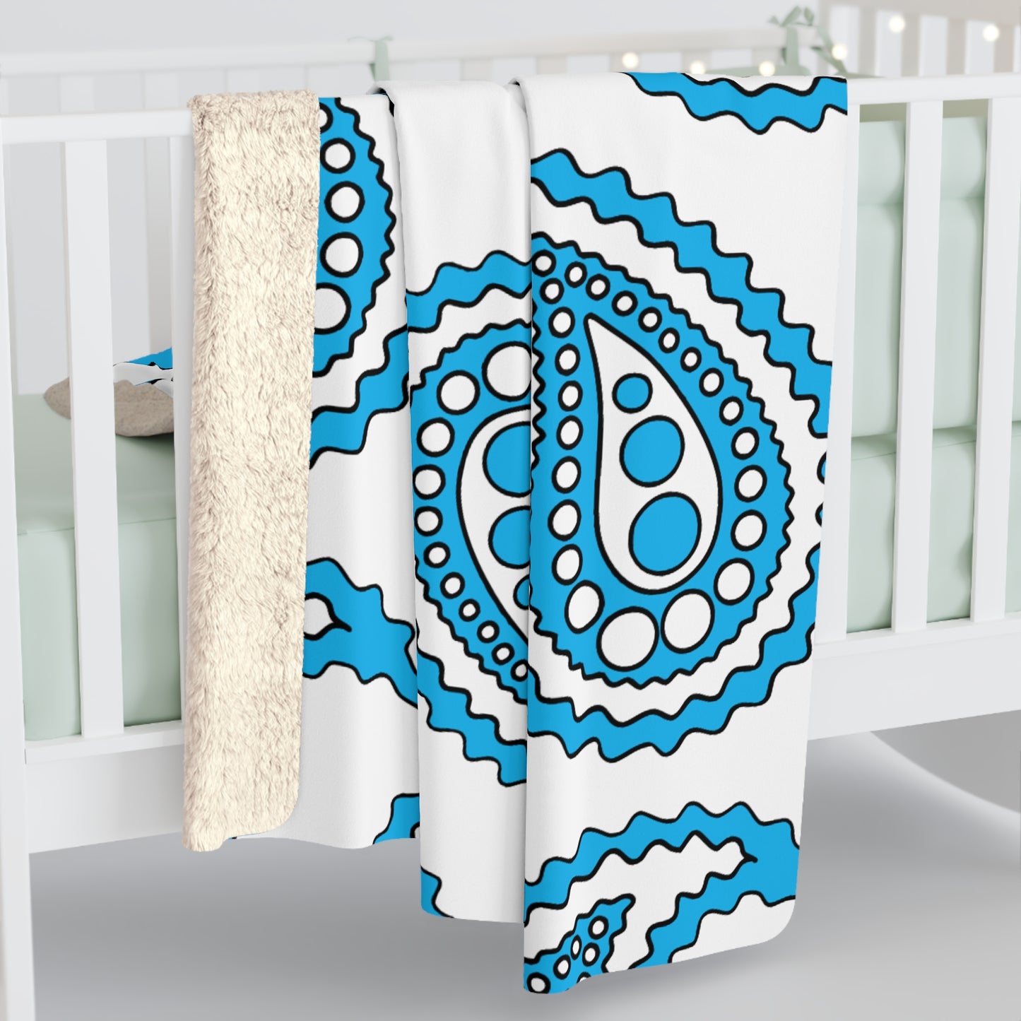 San Marino Retro Paisley Blanket Throw