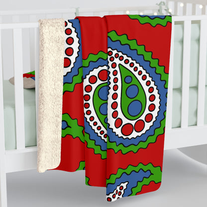 Namibia Retro Paisley Blanket Throw