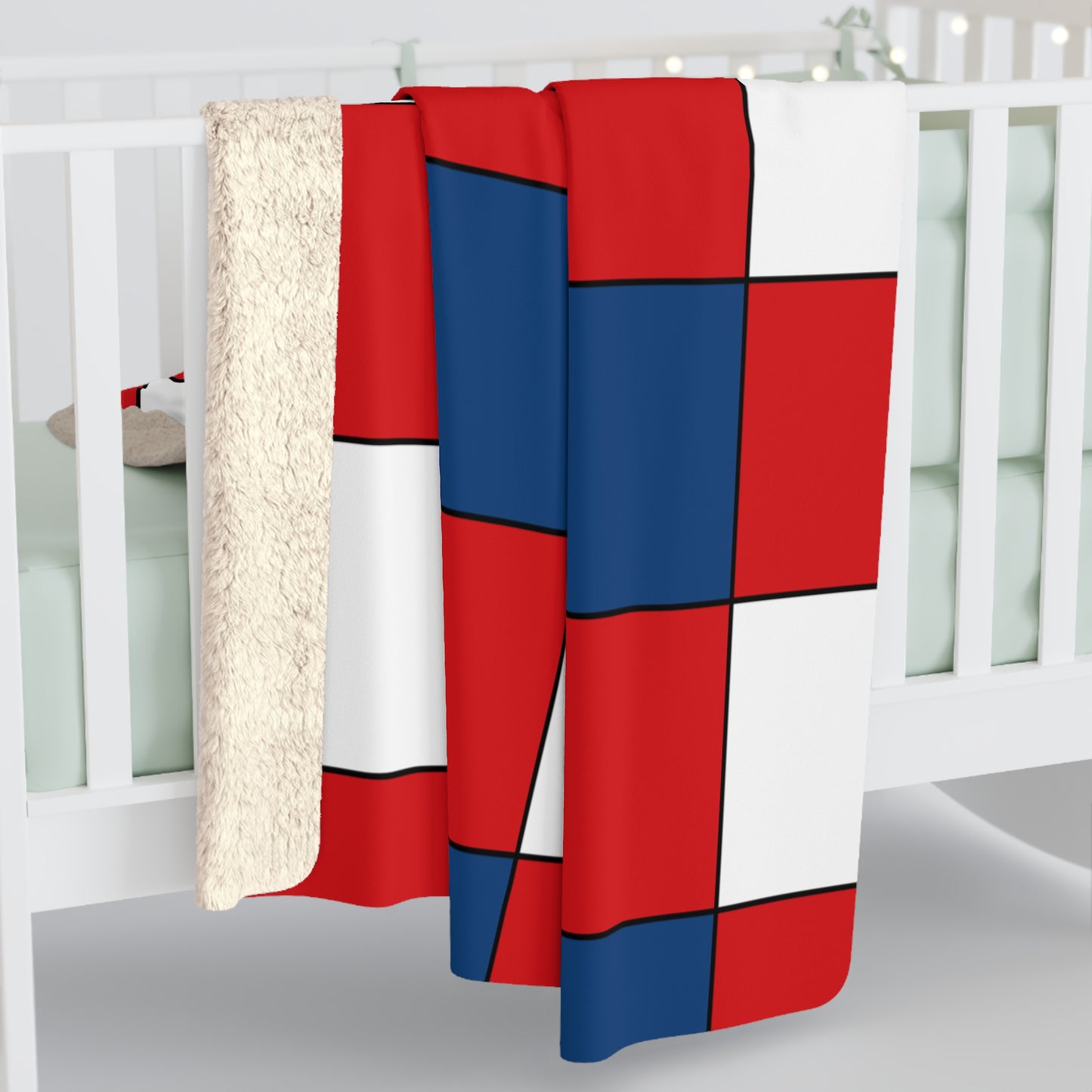 Czechia Retro Check Blanket Throw