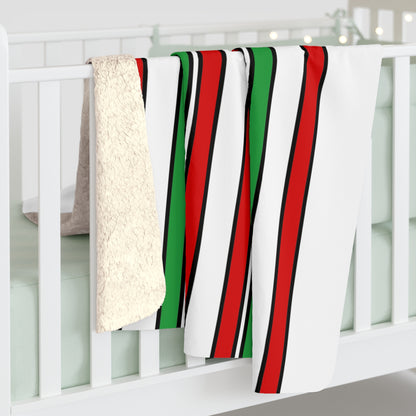 Iran Retro Stripes Blanket Throw