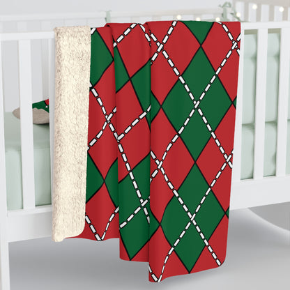 Morocco Retro Argyle Blanket Throw