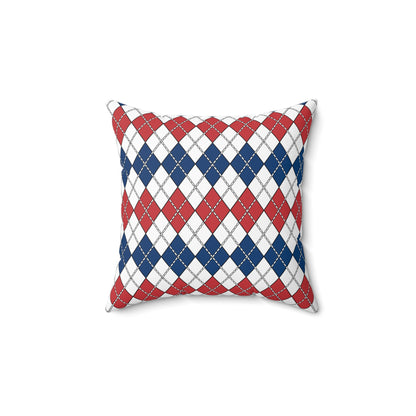 Serbia Retro Argyle Cushion Pillow