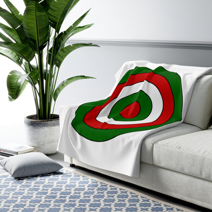 Tajikistan Retro Target Blanket Throw