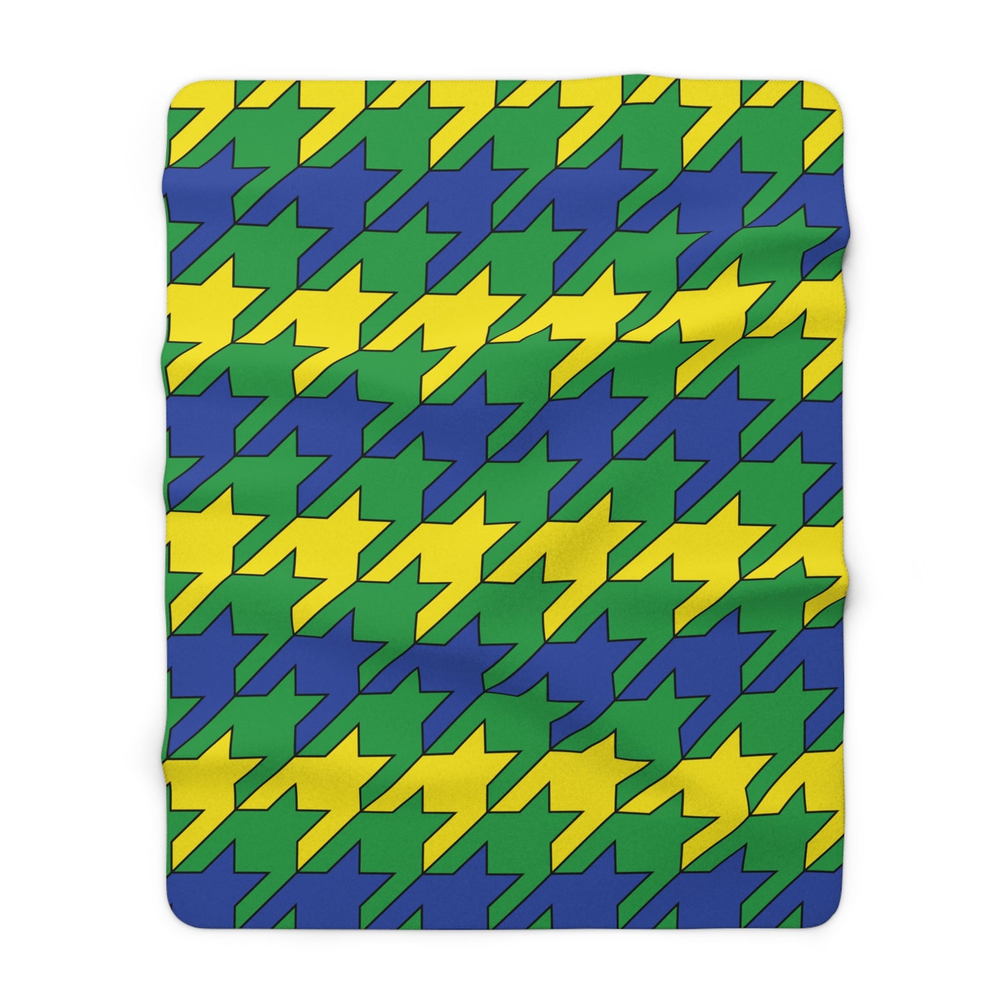 Brazil Retro Houndstooth Blanket Throw
