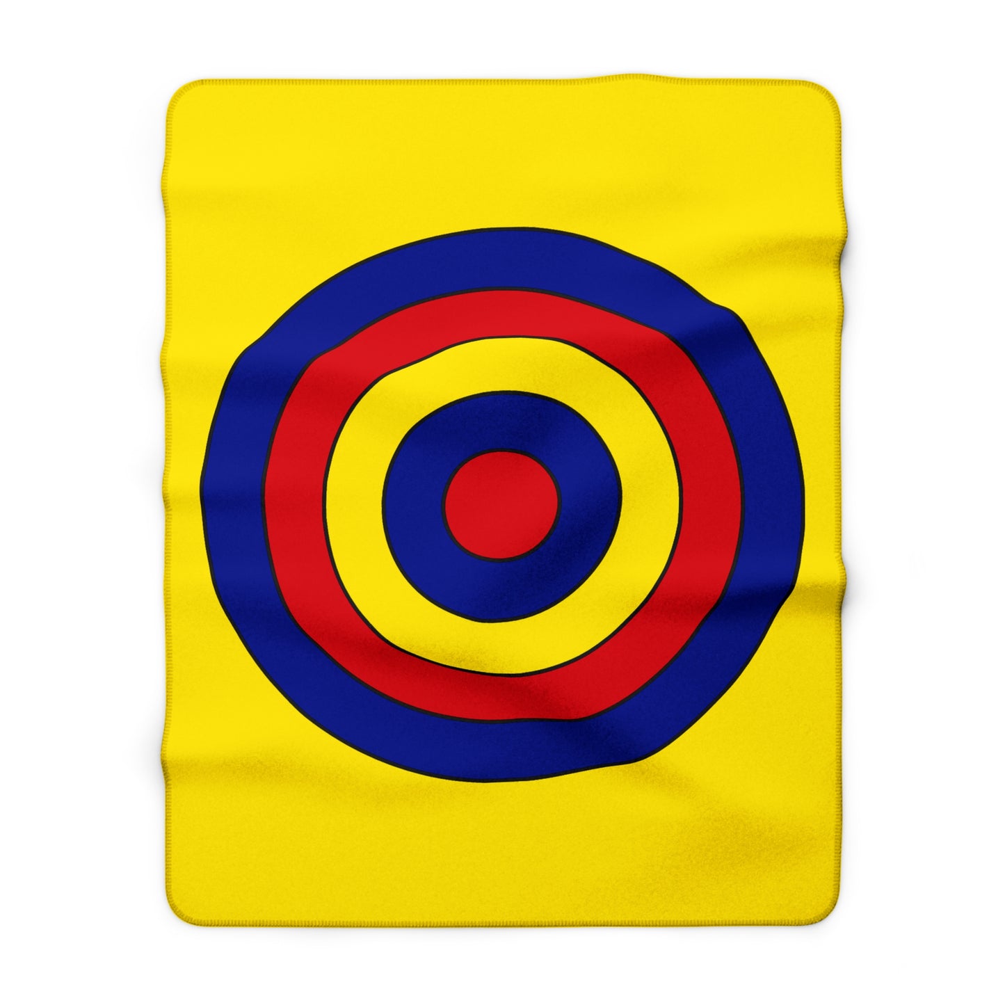 Colombia Retro Target Blanket Throw