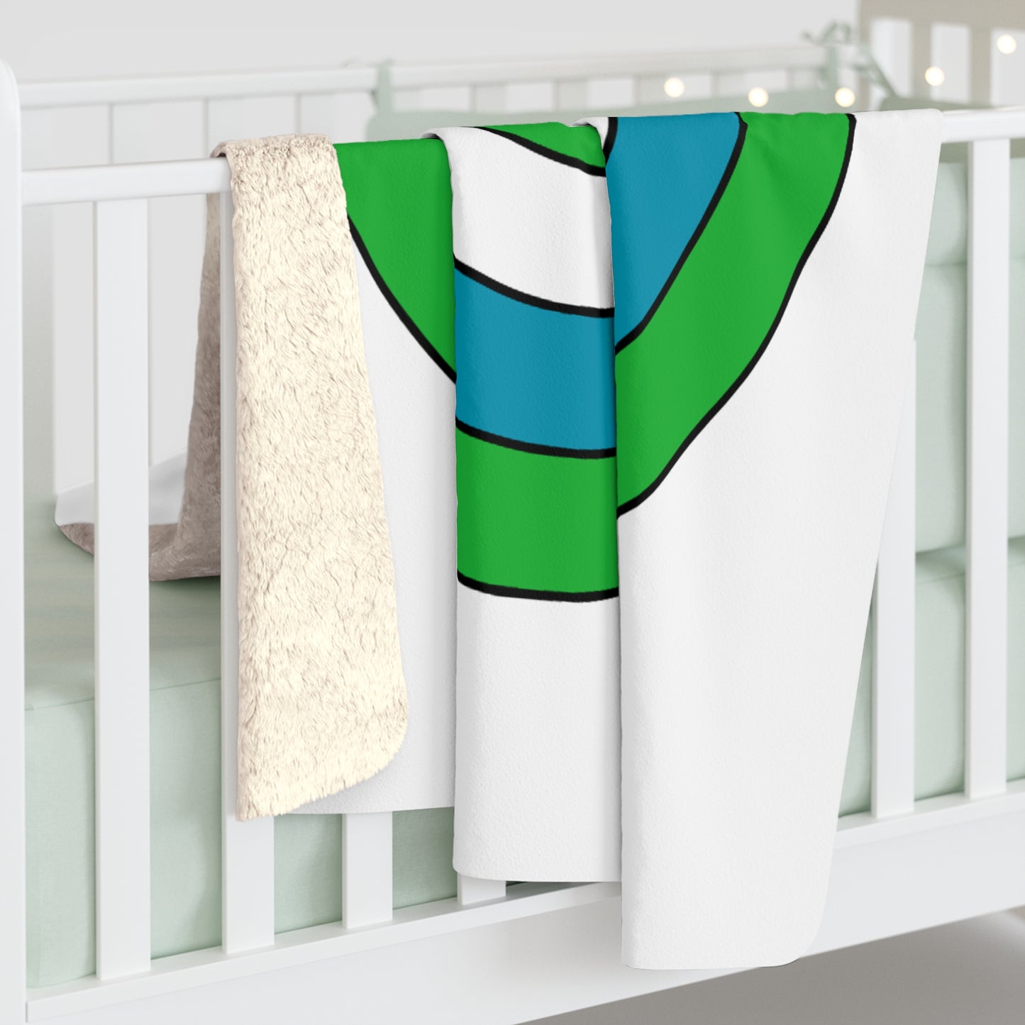 Uzbekistan Retro Target Blanket Throw