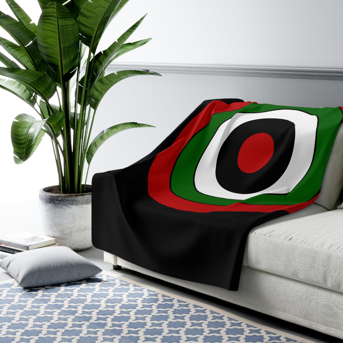Kenya Retro Target Blanket Throw