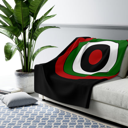 Kenya Retro Target Blanket Throw
