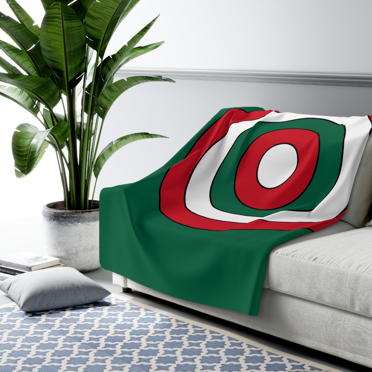 Mexico Retro Target Blanket Throw