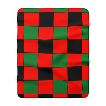 Malawi Retro Check Blanket Throw