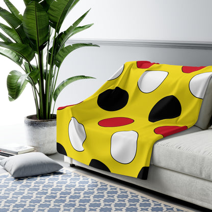 Brunei Darussalam Retro Polka Dots Blanket Throw