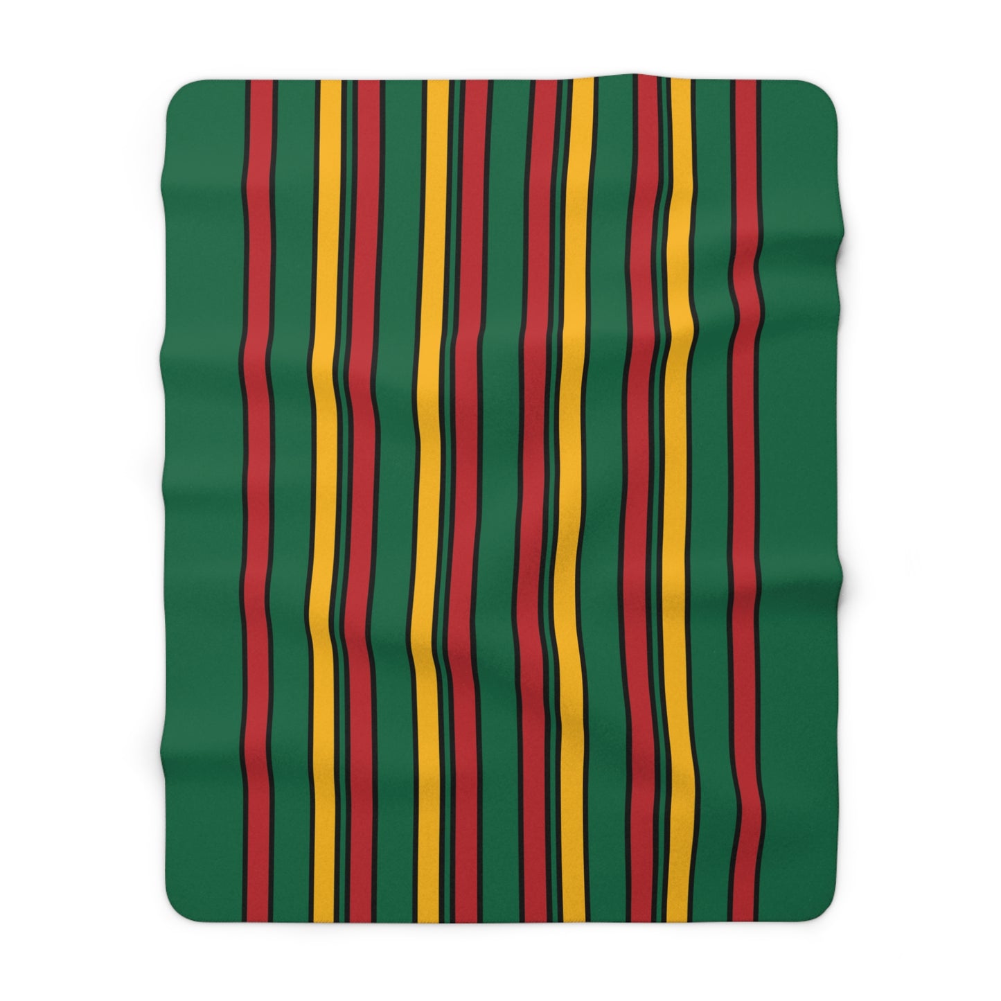 Lithuania Retro Stripes Blanket Throw