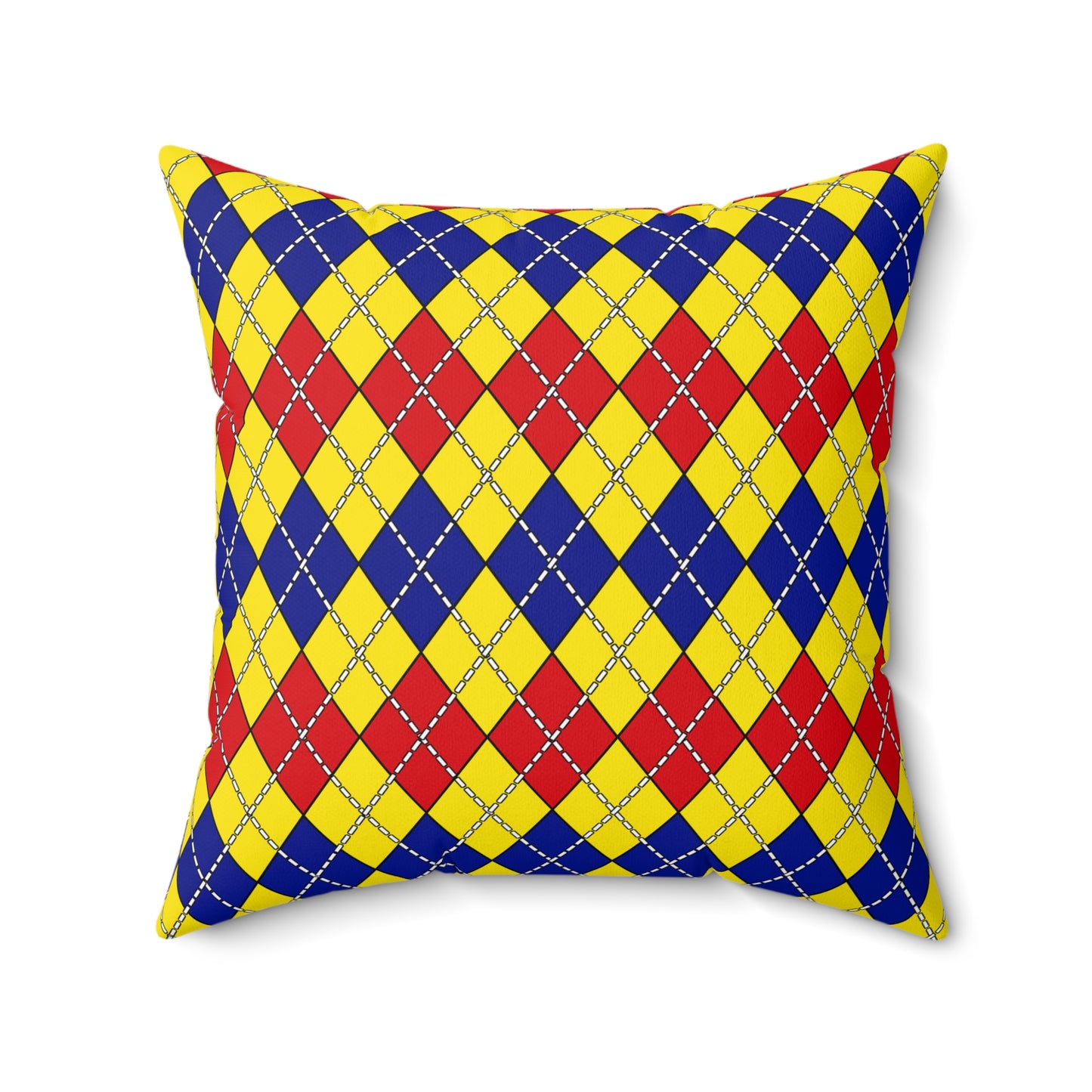 Colombia Retro Argyle Cushion Pillow