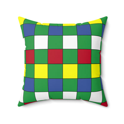 Comoros Retro Check Cushion Pillow