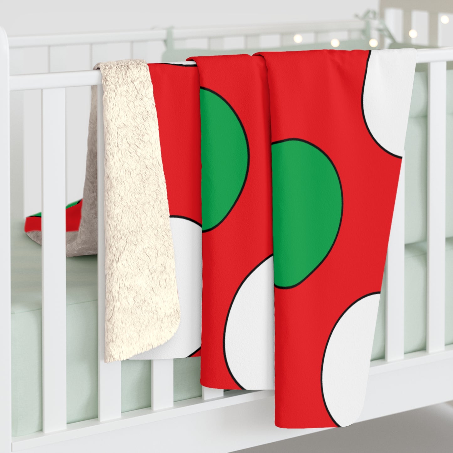 Lebanon Retro Polka Dots Blanket Throw