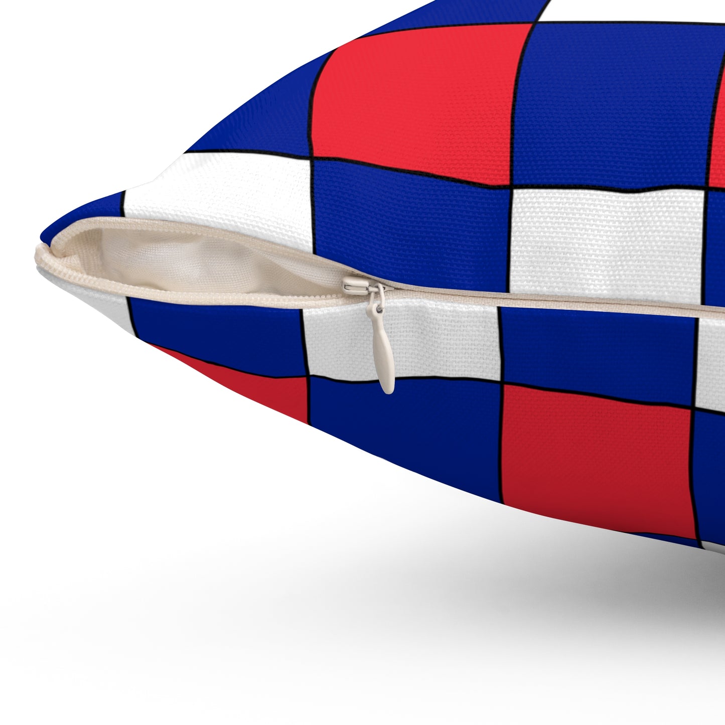 Sint Maarten Retro Check Cushion Pillow