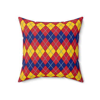Venezuela Retro Argyle Cushion Pillow